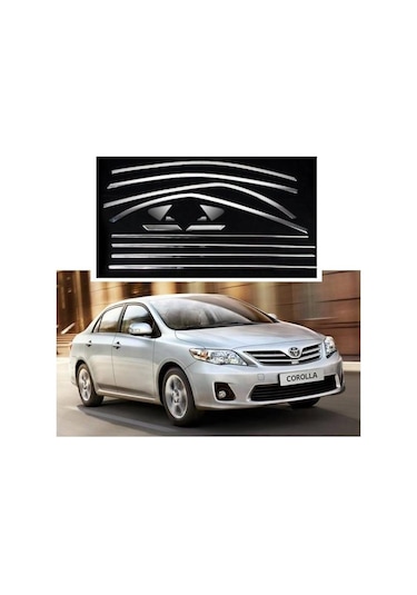 Toyota Corolla Uyumlu Krom Cam Çerçevesi Set 2007-2012 14 Parça