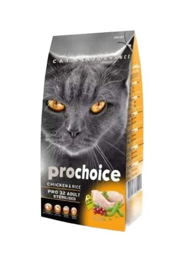Kısırlaştırılmış Tavuklu Pirinçli Yetişkin Kedi Maması 15 Kg