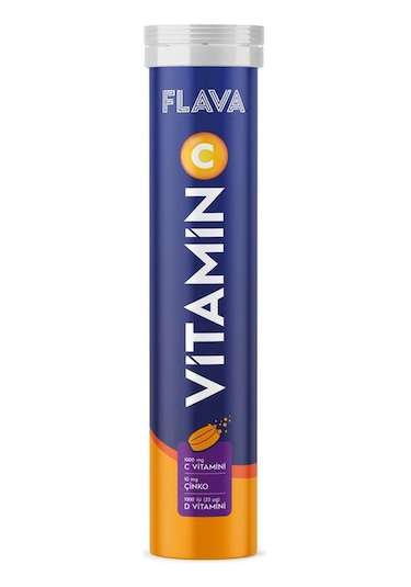 C Vitamini Efervesan - 20 Efervesan Tablet C Vitamini + Çinko + D Vitamini