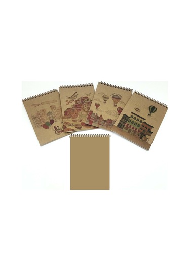 Liz Spiralli Defter Kraft A5