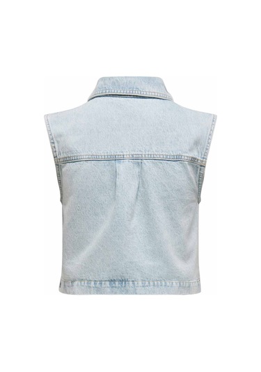 Only Onlelızabeth Dnm Bleach W Mavi Kadın Yelek 000000000102263146 Mavi