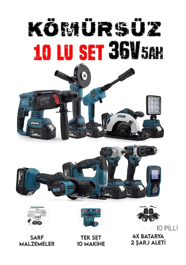 Chelikbei EEA389 Akülü 10'lu Set