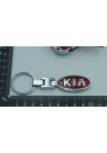 Dk Kia Uyumlu Logo Krom Metal Çift Yön Anahtarlık New Style