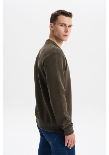 Arma Erkek Regular Fit Polo Yaka Sweatshirt Karbon Fırçalı Selanik, %65 Pamuk %35 Polyester, Düğmesiz Basic K30554698602 Haki Arma Erkek Regular Fit Polo Yaka Sweatshirt Karbon Fırçalı Selanik, %65 Pamuk %35 Polyester, Düğmesiz Basic K30554698602 Haki