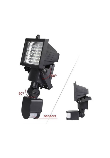 Sones Açık Hava Güneş Sensörlü Güvenlik Sel Işığı Spot Lambası Enerji Tasarruflu Güneş Işıkları 100 Led