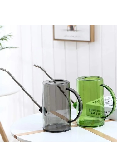 Yunboo Gri 1l Bahçe Sulama Kuşağı - Minimalist Tasarım, Dışarıdaki Ve İçki Bitkileri İçin, Serbest Sprinklerli Zanaat Gereci