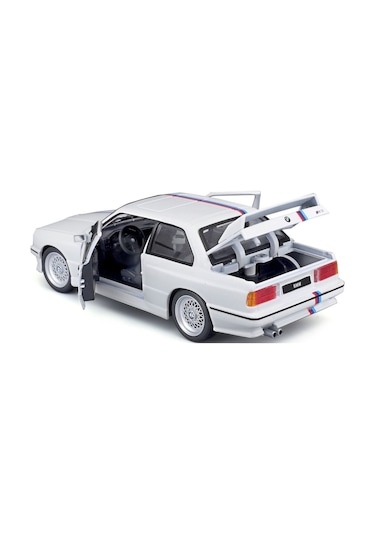 1988 Bmw 3 Serıes M3 E30 1:24 Ölçek Burago Marka - Beyaz