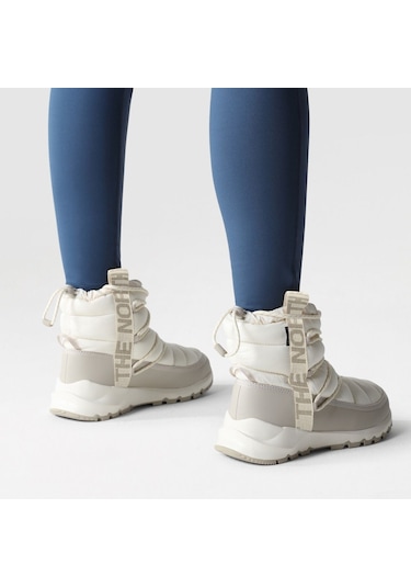 The North Face Thermoball Lace Up Waterproof Kadın Ekru Bot NF0A5LWD32F1 Ekru