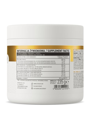 Ostrovit Omega 3 3-6-9 180 Caps