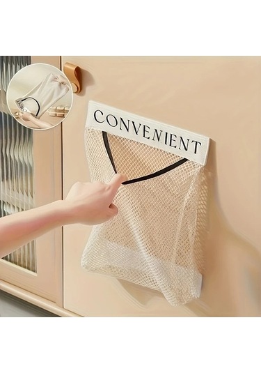 Trendooze White Büyük Kapasiteli File Saklama Çantası - Asılabilir Duvar Düzenleyici Kapasiteli Çanta