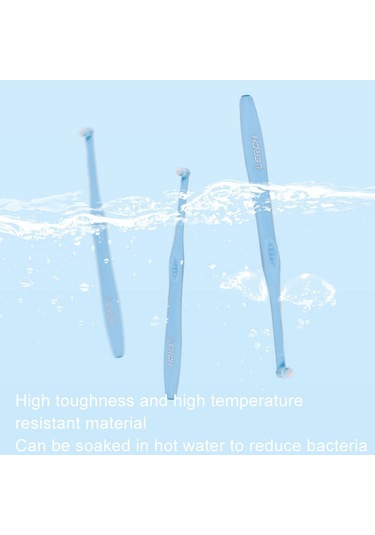 Sones Lerch 2'si 1 Arada Sivri + Yuvarlak Ortodontik Diş Temizleme Fırçası Evcil Hayvan Diş Yarığı Fırçası Renk Rastgele Teslimat