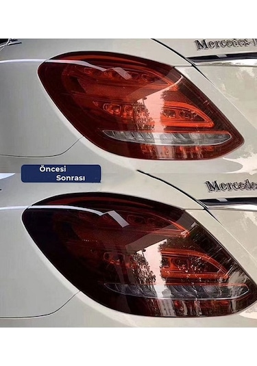 Far Stop Filmi Far Folyosu Açık Siyah Far Çizik Çizilme Engelleyici Folyo 100cm X 30cm