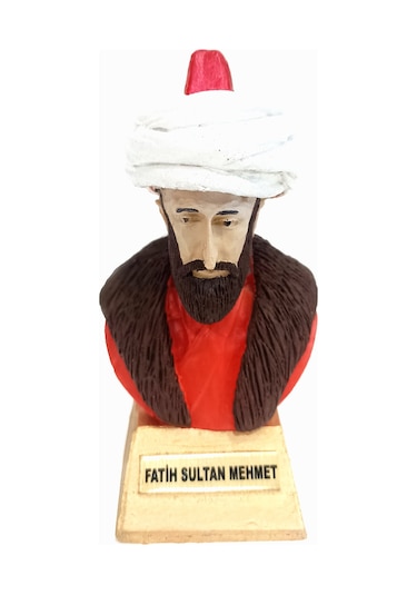 Fatih Sultan Mehmet Biblo 15 X 7 Cm + 3 Hilalfet Bayrağı