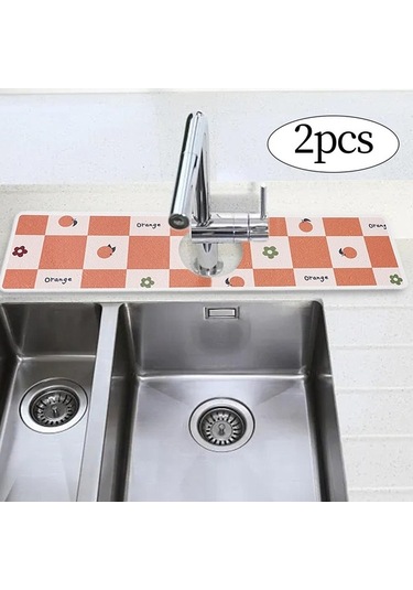 Pazly X Suntek Parça Mutfak Musluk Matı Magideal Lavabo İçin Drenaj Cm 40 2 10 Du Çok Renkli