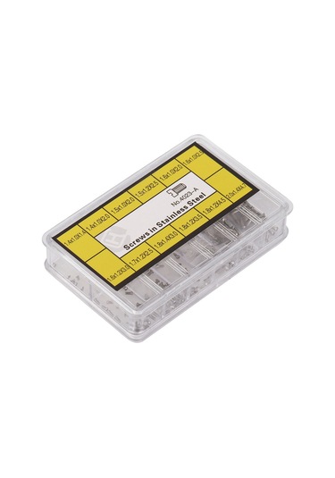 Moveevo Saçaklı Saat Arka Kapak Vida Seti - 12 Farklı Boyutlu Paslanmaz Çelik - Tamir Ve Üretim İçin Taşınabilir Kutulu 4023-a