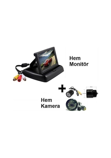 Kingvox Geri Vites Kamerası 4.3" Monitör Kamera Ful Set