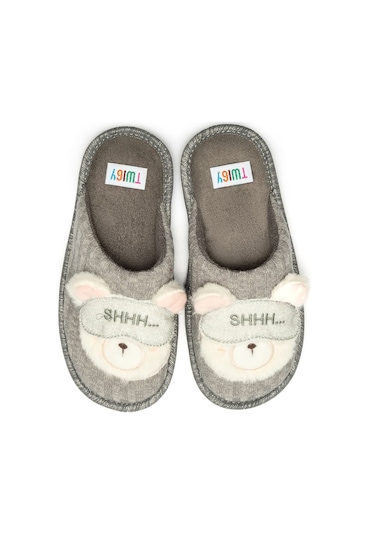 Twigy Nikki Çocuk Ev Terliği Gri 30/35 YY0416 Gri