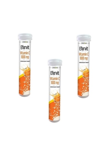 Orzax Efervit Vitamin C 1000 MG 20 Tablet 3 Adet