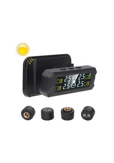Sones Araba Yüksek Hassasiyetli Solar Şarj Lastik Basıncı İzleme Sistemi Tpms, Harici Ses Sensörü
