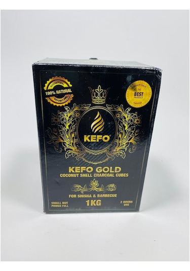 Kefo Marka Gold 1Kg Nargile Kömürü //Mangal Kömürü