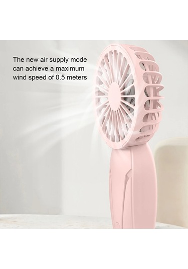 Taşınabilir El Küçük Fan Abs Hafif Sevimli Görünüm Usb Şarj