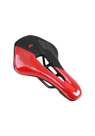 Novahub West Bıkıng Bisiklet Selesi Yedek Yumuşak Pu Deri İçi Boş Koltuk Minderi Mtb Dağ Bisikleti Yol Bisikleti İçin-siyah/kırmızı Altın