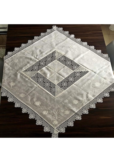 Çeyizlik Ipek Dokuma Iğne Oyalı Fiskos %100 Ipek El Işçiliği