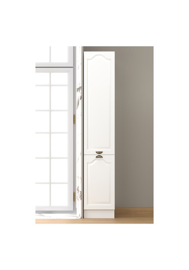 40 Cm Greena White Boy Dolabı, Çok Amaçlı Mdf Boy Dolabı Beyaz