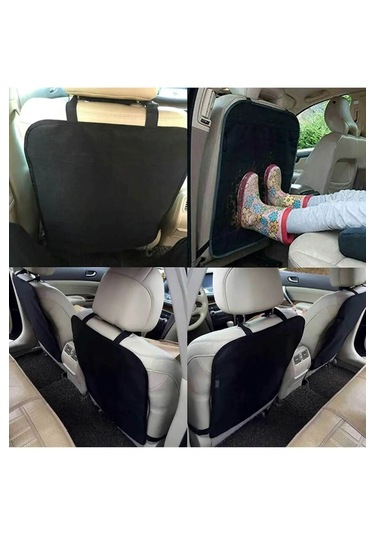 Mc.pierobaby Araba Arka Koltuk Arkası Koruyucu Kılıf Siyah 2 Adet