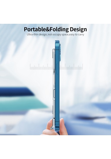 Qingmipy Alüminyum Folding Telefon Ve Tablet Standı - 5 Seviye Yükseklik Ayarı, 11 İnç'e Kadar Uyumlu, Gri