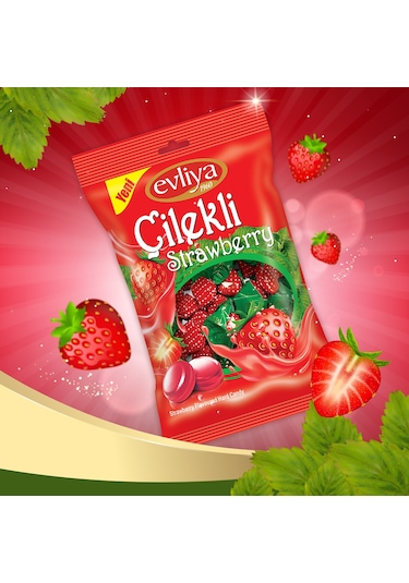 Evliya Şekerleme Çilek Aromalı Şeker 350 G