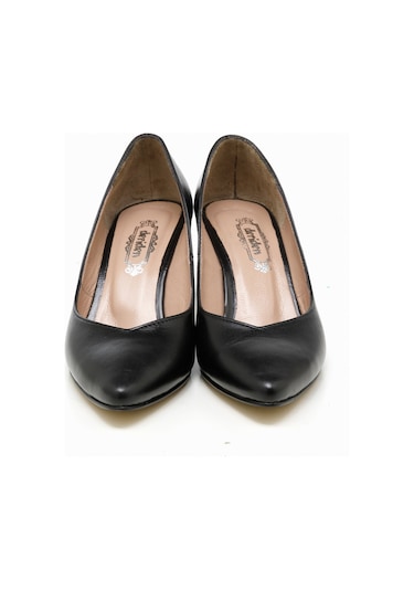 Topuklu Kadın Rc-4009 Deriden Siyah Siyah