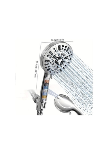 Fastbuy Challenger Desenli 10 Ayarlı Yüksek Basınçlı Duş Başlığı, Spa Masaj Ve Yağmur Modu