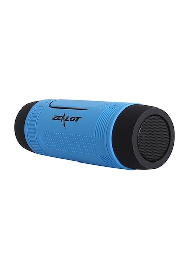 Suofeng Zealot S1 Dış Mekan Bluetooth Hoparlörü - Ipx5 Su Geçirmez, Led Fener, Sos Modu, Tf Kart/aux/fm Desteği, 4000mah Pil,免提 Mikrofonlu - Mavi
