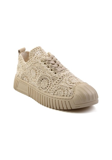 Bej Leather Kadın Sneaker K01331175016 Bej