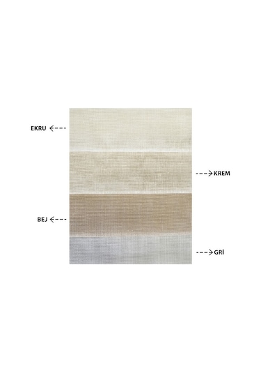 Damla Keten Görünümlü Leno Tül Perde Pilesiz Gri - Gri