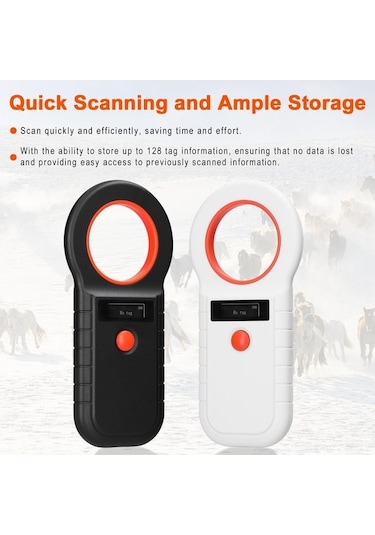 Createtech Pet Kablosuz Emıd/fdx-b Şarjlı Tarayıcı, Beyaz