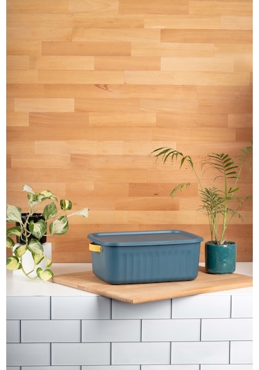 Finehome Boxy Çok Amaçlı Kutu Mavi 10 L