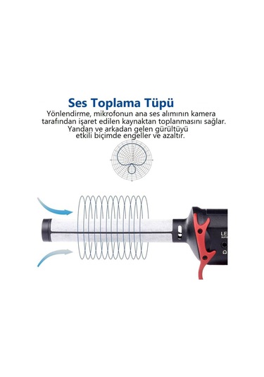 Lensgo Lym Dm30 Kamera Üstü Shotgun Mikrofon Seti