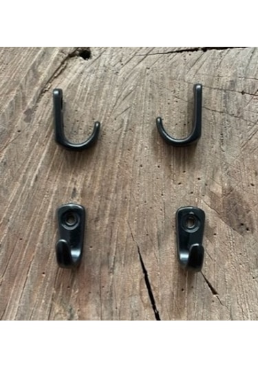 DEKORATİF MİNİ ASKI MAT SİYAH MİNİ KANCA TESBİH ASKISI 100ADET 2CM