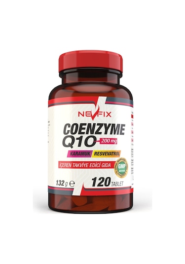 Nevfix Coenzyme Q10 200 MG Koenzim Q10 120 Tablet X 3 Kutu