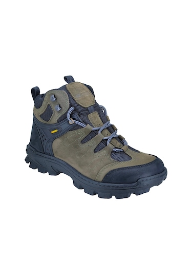 Bulldozer Outdoor Bot Nubuk Deri Haki 250004 Haki