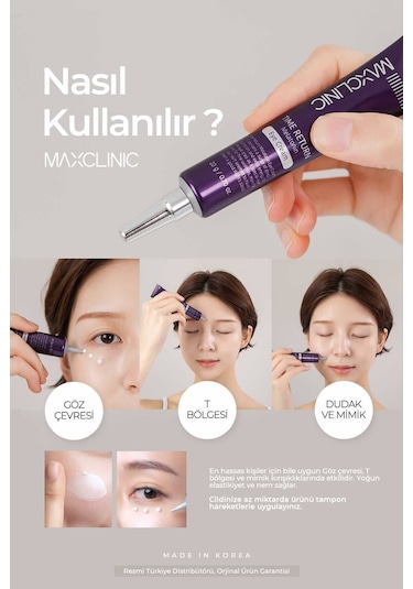 Maxclınıc Hyalüronik Yorgunluk Time Return Eye Cream
