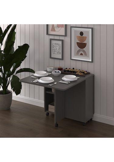 %100 Mdflam Katlanır Mutfak Masası Asra Trend KM-29