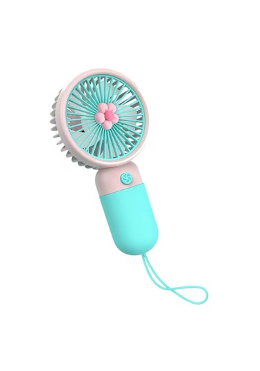 Mini El Fanı Şarjlı Taşınabilir Serinletici Vantilatör Pembe