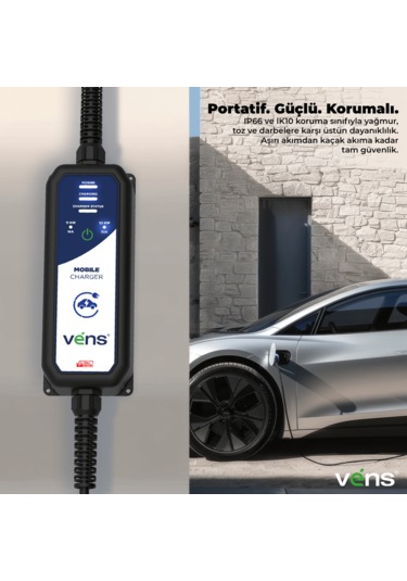 Vens Portexa 22Kw 32A Mobile Sarj Cihazı