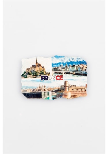 Fransa Temalı Fresco Magnet