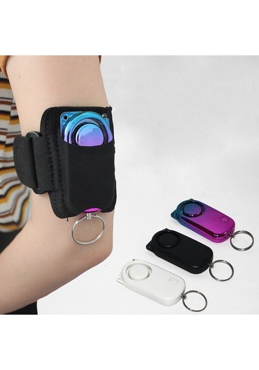 Sones Plapıe Yy-705 120 Db Açık Hava Sporları Koşu Kişisel Alarmı Siyah + Geleneksel Bileklik