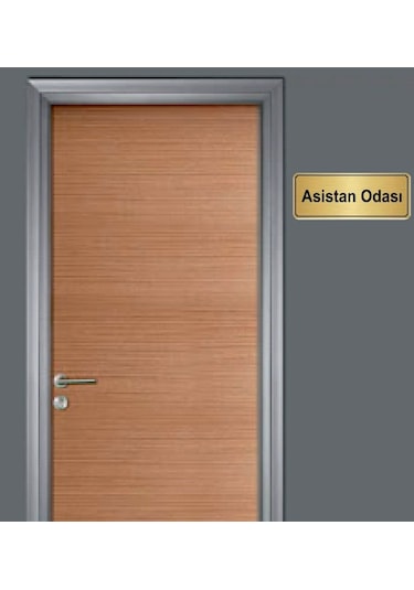 10X20 Cm Asistan Odası Yazılı Metal Yönlendirme Levhası