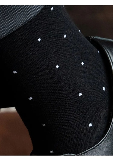 Babushka Baskılı Siyah Çoraplar 111127553 Siyah